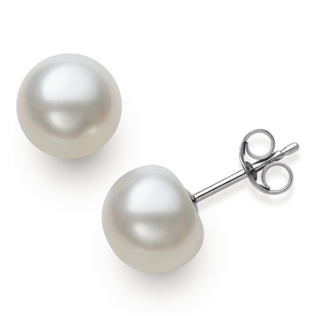Brand New Belle De Mer Brand Pearl Studs  Sterling Silver